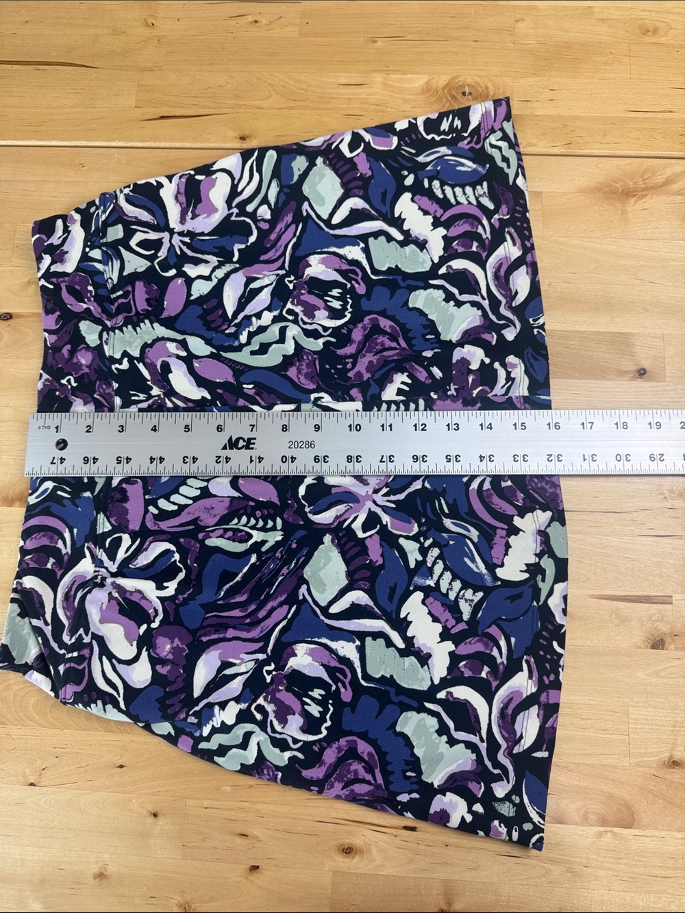 Title Nine Dream Swing Skort Hokulani Purple Blue Floral Size M - Picture 9 of 10